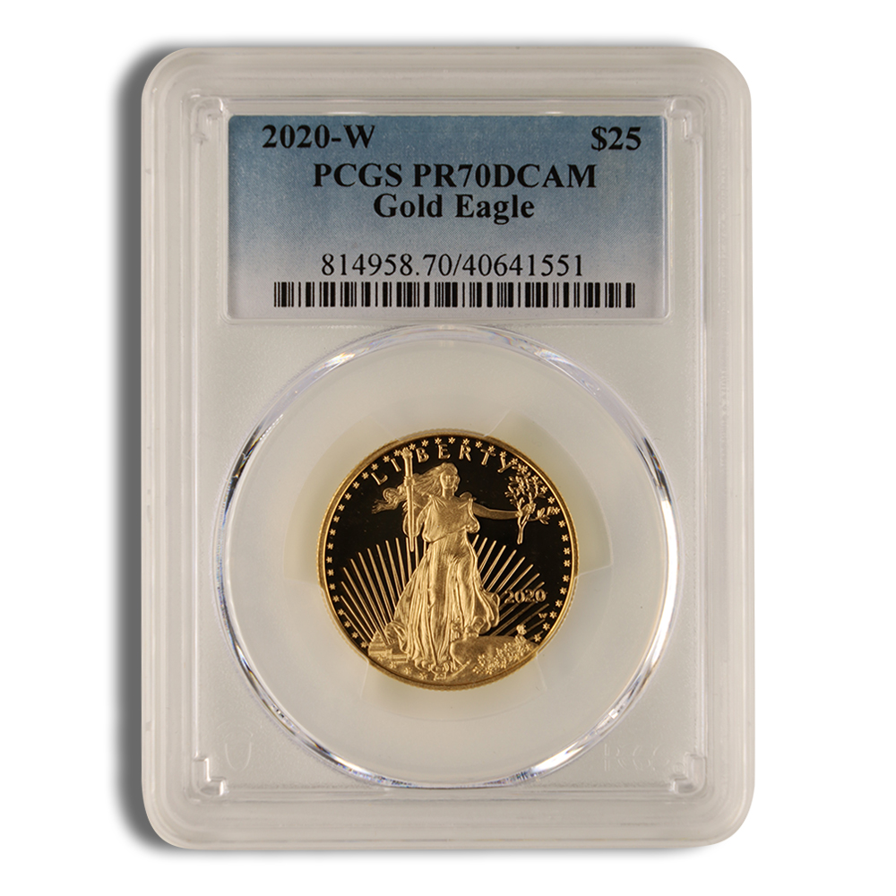 2022-W 1/2 oz Proof Gold Eagle $25 PCGS PR70