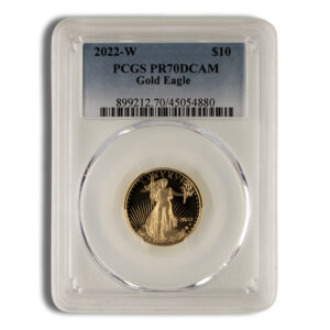 2022-W 1/4 oz Proof Gold Eagle $10 PCGS PR70