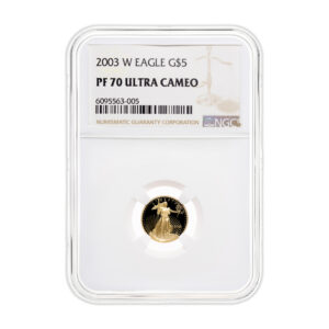 2003-W 1/10 oz Proof Gold Eagle $5 NGC PF70