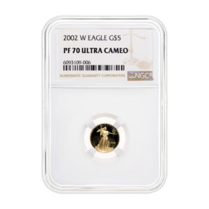 2002-W 1/10 oz Proof Gold Eagle $5 NGC PF70