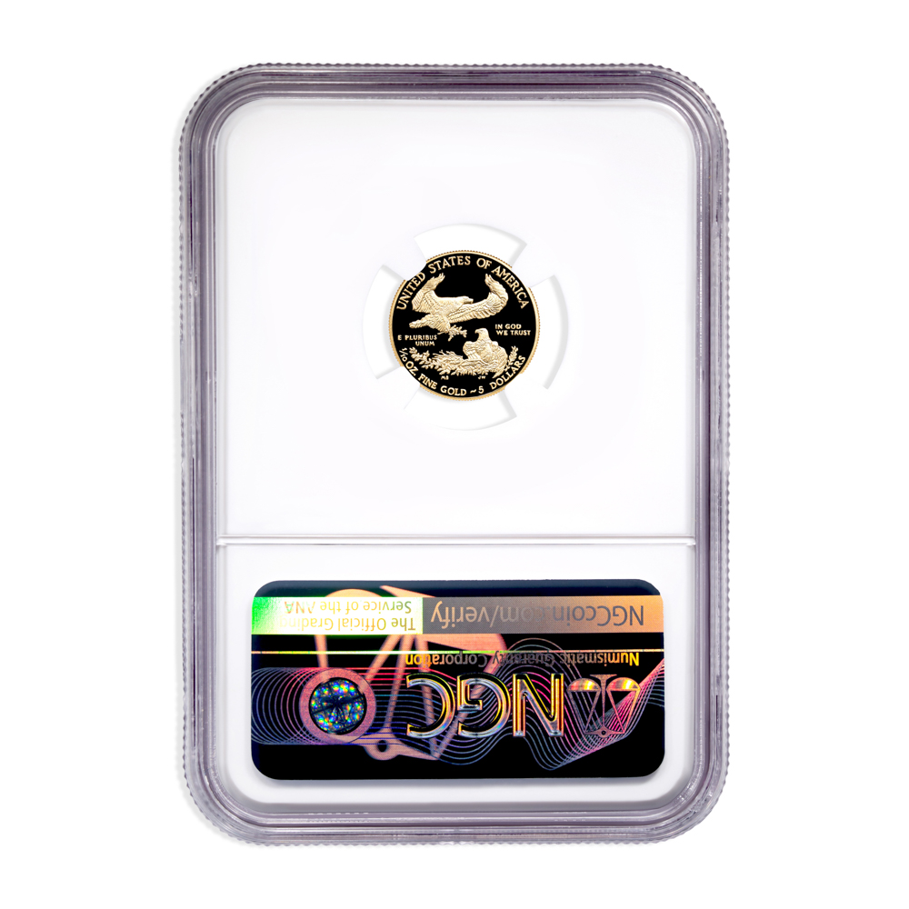 2017-W 1/10 oz Proof Gold Eagle $5 NGC PF70