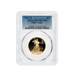 2007-W 1/2 oz Proof Gold Eagle $25 PCGS PR70
