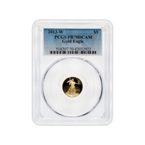 2013-W 1/10 oz Proof Gold Eagle $5 PCGS PR70