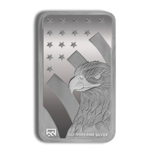 1 oz Silver Bar - American Flag Design .999