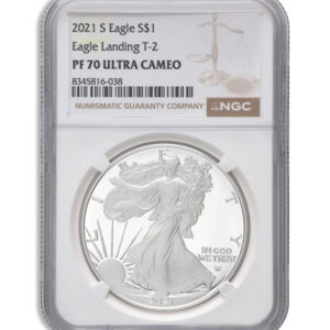 2021-S Proof Silver Eagle NGC PF70 – Type 2