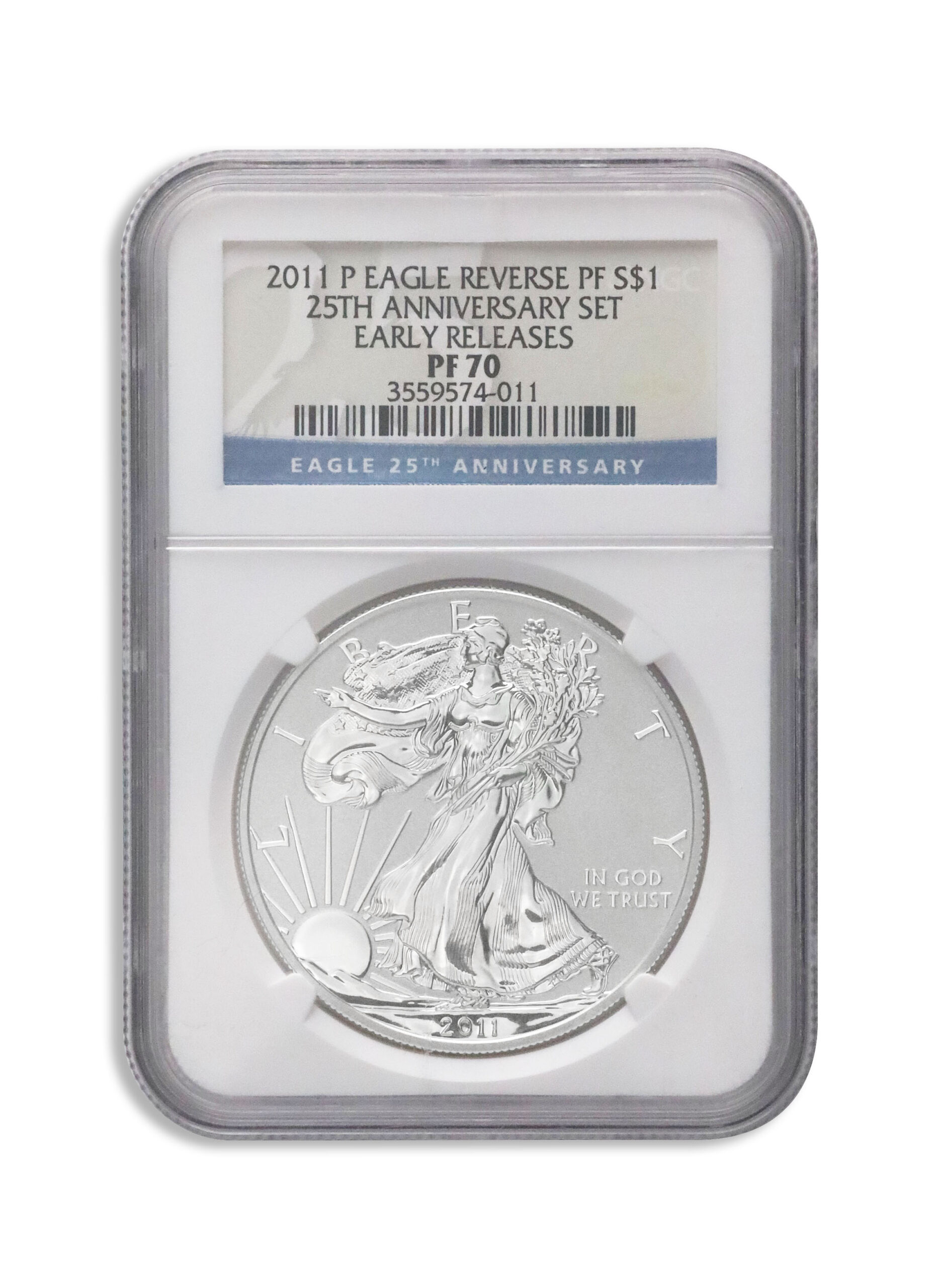 2011-P Reverse Proof Silver Eagle NGC PF70 Early Releases