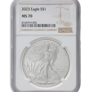 2023 Silver Eagle NGC MS70 - Brown Label