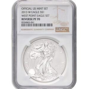 2013-W Reverse Proof Silver Eagle NGC PF70 Anni Set Designation