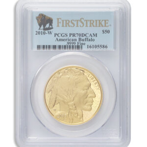 2010-W $50 Proof Gold Buffalo PCGS PR70 First Strike