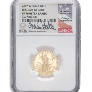 2017-W 1/4 oz Proof Gold Eagle $10 NGC PF70 ER