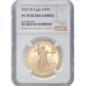 2023-W 1 oz Proof Gold Eagle $50 NGC PF70