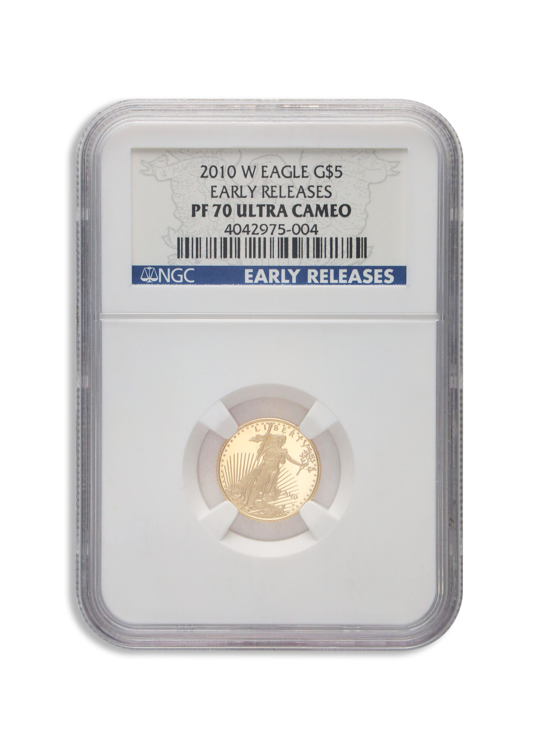 2010-W 1/10 oz Proof Gold Eagle $5 NGC PF70 ER