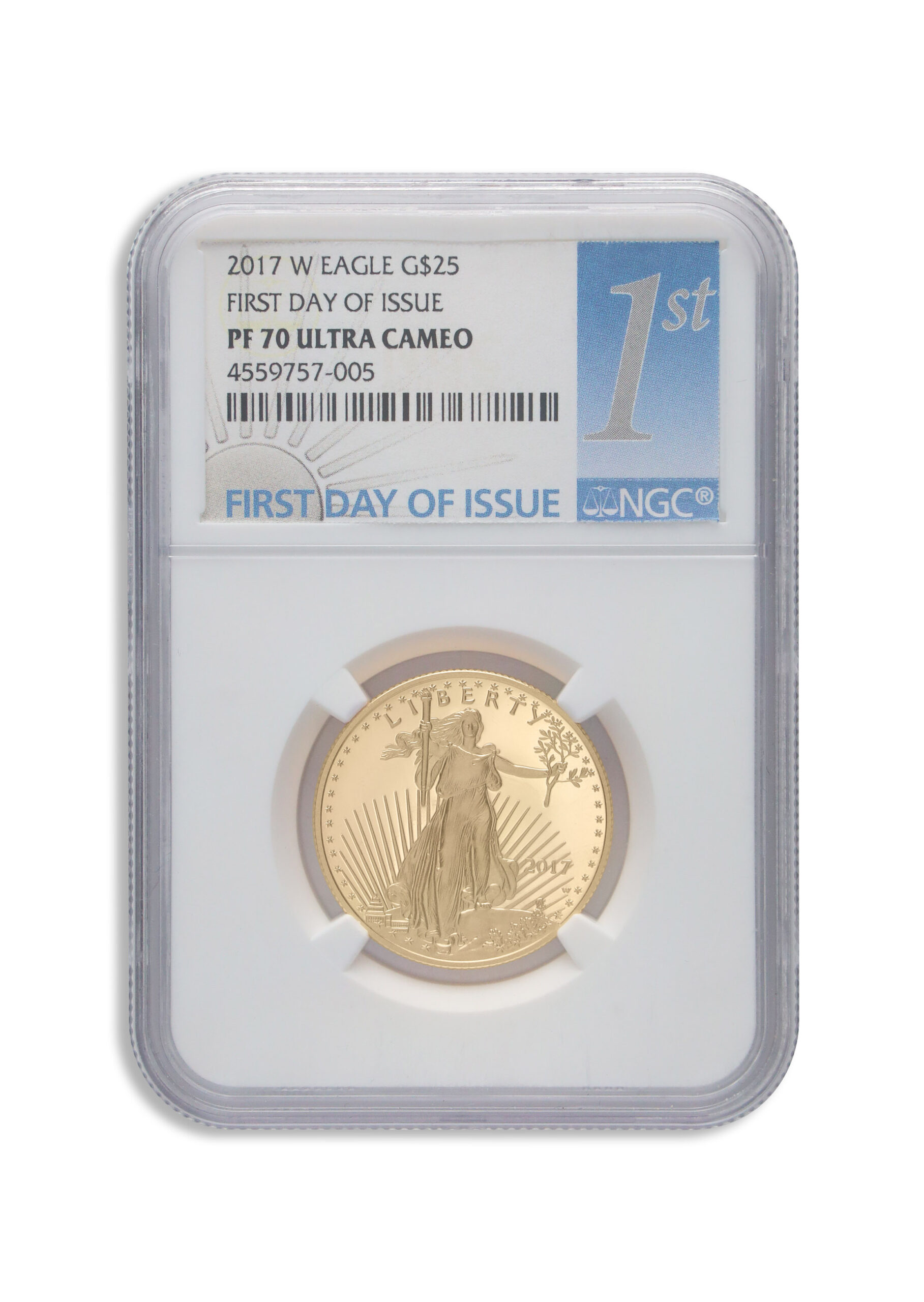 2017-W 1/2 oz Proof Gold Eagle $25 NGC PF70 ER