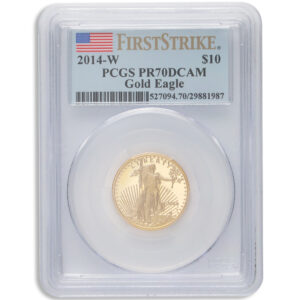 2014-W 1/4 oz Proof Gold Eagle $10 PCGS PR70 FS
