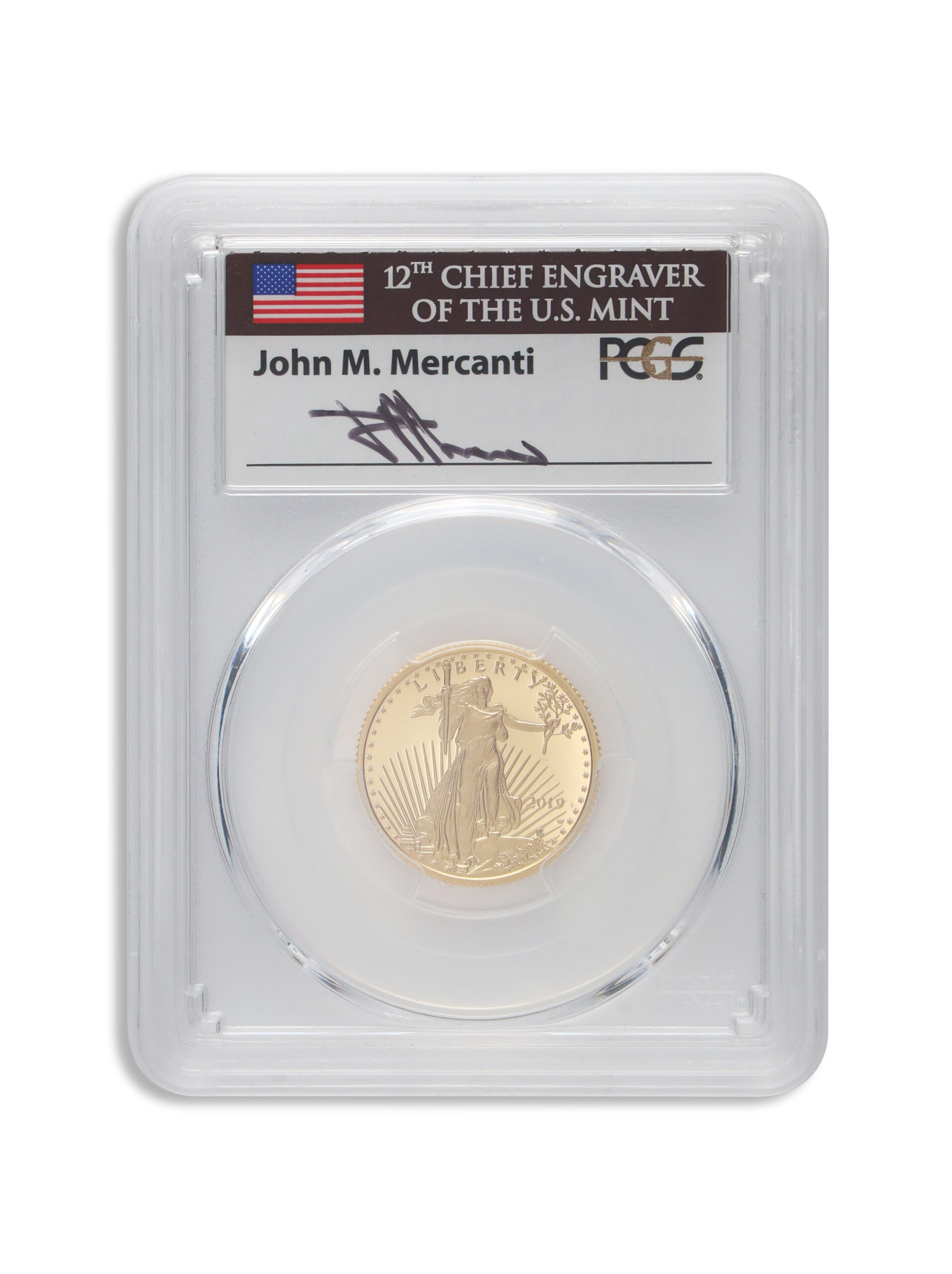2019-W 1/4 oz Proof Gold Eagle $10 PCGS PR70 FS