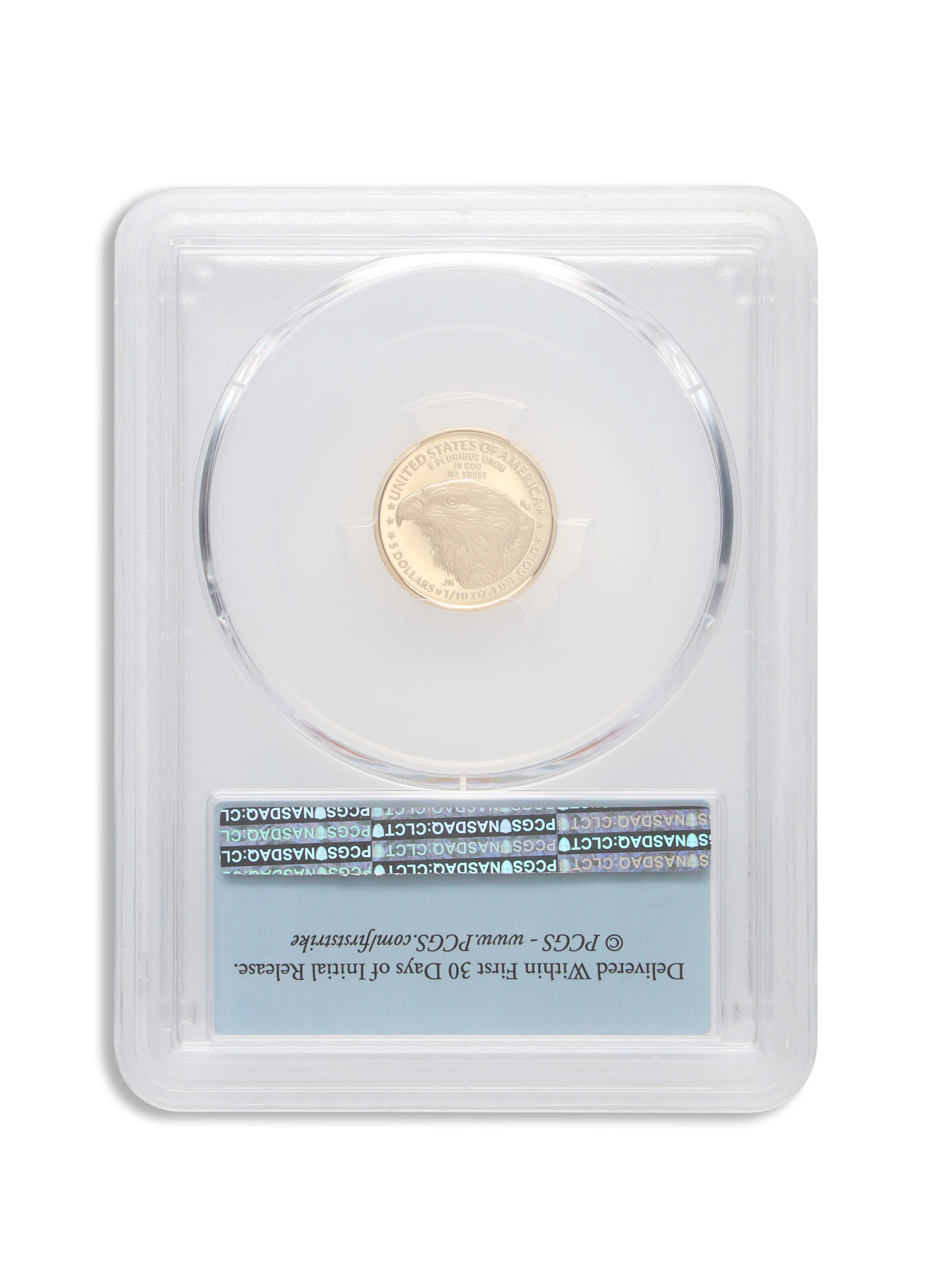 2022-W 1/10 oz Proof Gold Eagle $5 PCGS PR70 FS