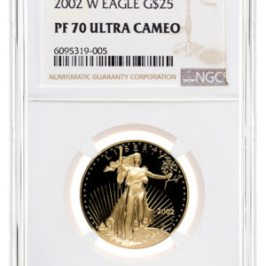 2002-W 1/2 oz Proof Gold Eagle $25 NGC PF70