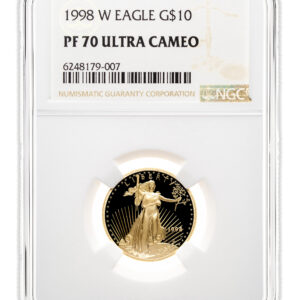 1998-W 1/4 oz Proof Gold Eagle $10 NGC PF70