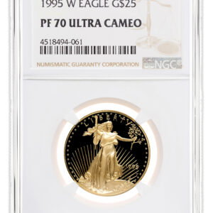 1995-W 1/2 oz Proof Gold Eagle $25 NGC PF70