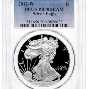 2012-W Proof Silver Eagle PCGS PR70