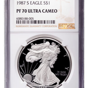 1987-S Proof Silver Eagle NGC PF70