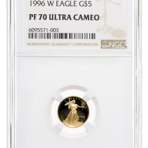 1996-W 1/10 oz Proof Gold Eagle $5 NGC PF70