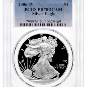 2006-W Proof Silver Eagle PCGS PR70