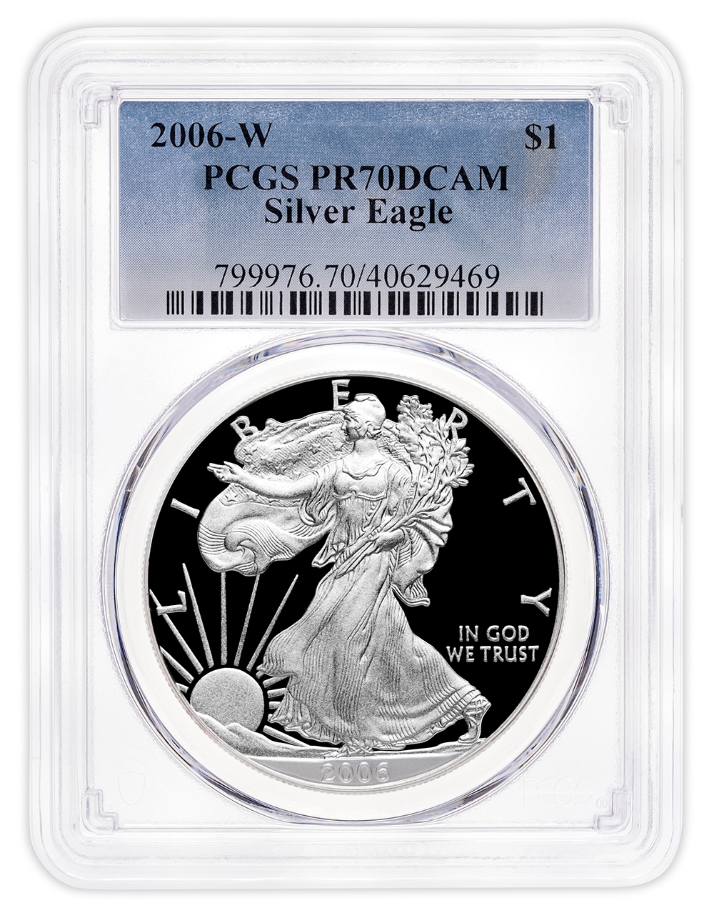 2006-W Proof Silver Eagle PCGS PR70