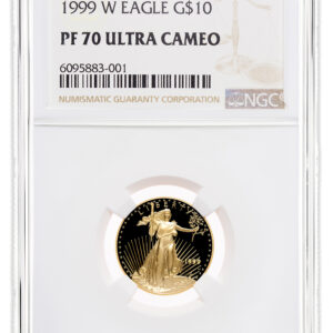 1999-W 1/4 oz Proof Gold Eagle $10 NGC PF70