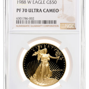 1988-W 1 oz Proof Gold Eagle $50 NGC PF70