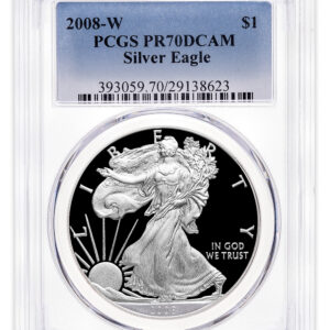 2008-W Proof Silver Eagle PCGS PR70