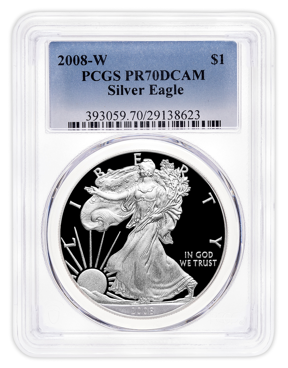 2008-W Proof Silver Eagle PCGS PR70