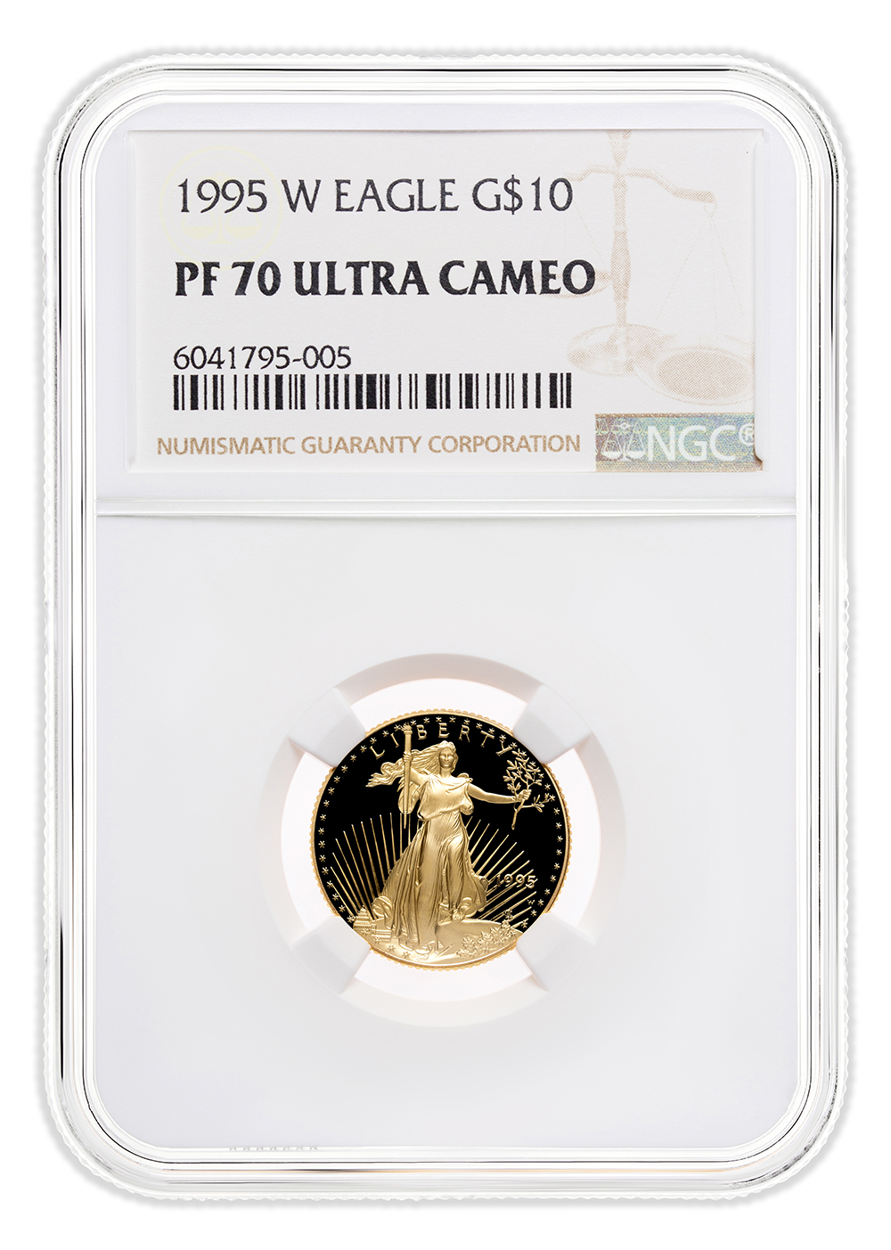 1995-W 1/4 oz Proof Gold Eagle $10 NGC PF70