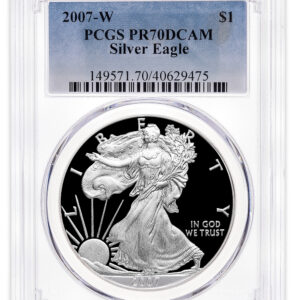2007-W Proof Silver Eagle PCGS PR70