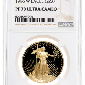 1996-W 1 oz Proof Gold Eagle $50 NGC PF70