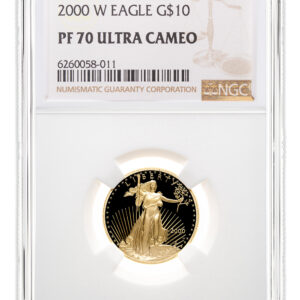 2000-W 1/4 oz Proof Gold Eagle $10 NGC PF70