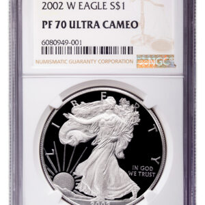 2002-W Proof Silver Eagle NGC PF70