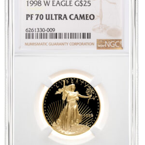 1998-W 1/2 oz Proof Gold Eagle $25 NGC PF70