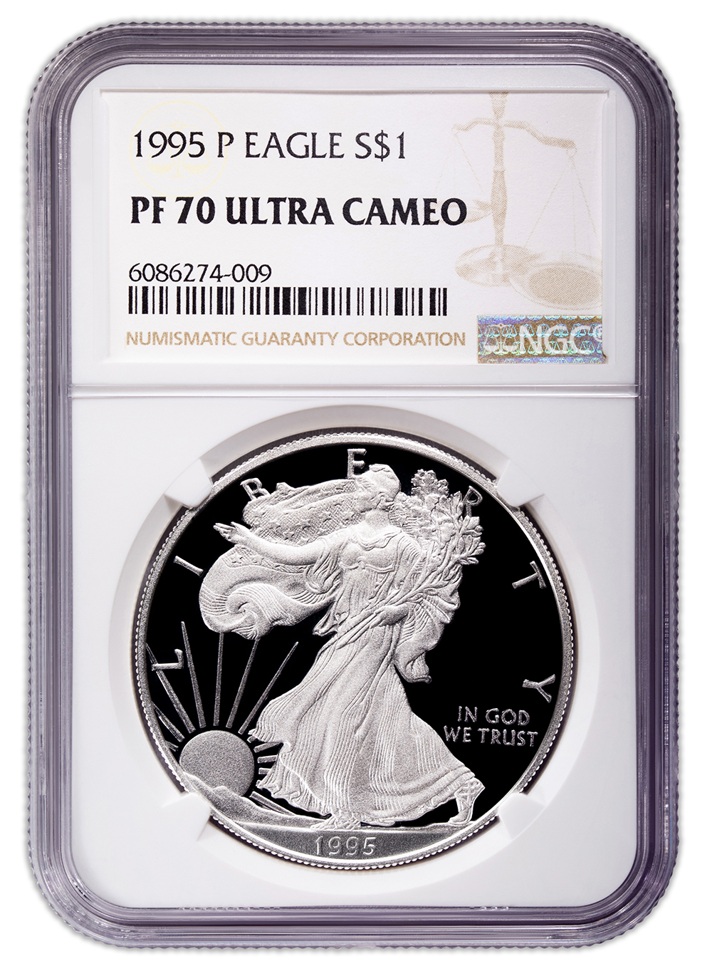 1995-P Proof Silver Eagle NGC PF70