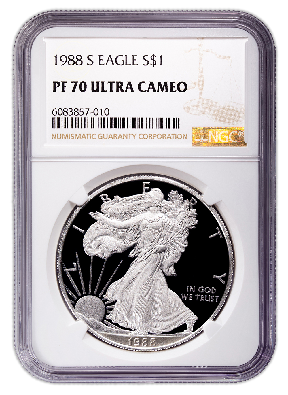 1988-S Proof Silver Eagle NGC PF70