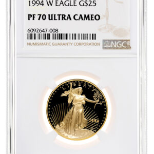 1994-W 1/2 oz Proof Gold Eagle $25 NGC PF70