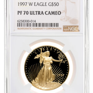 1997-W 1 oz Proof Gold Eagle $50 NGC PF70