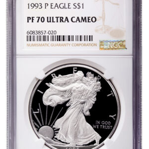 1993-P Proof Silver Eagle NGC PF70