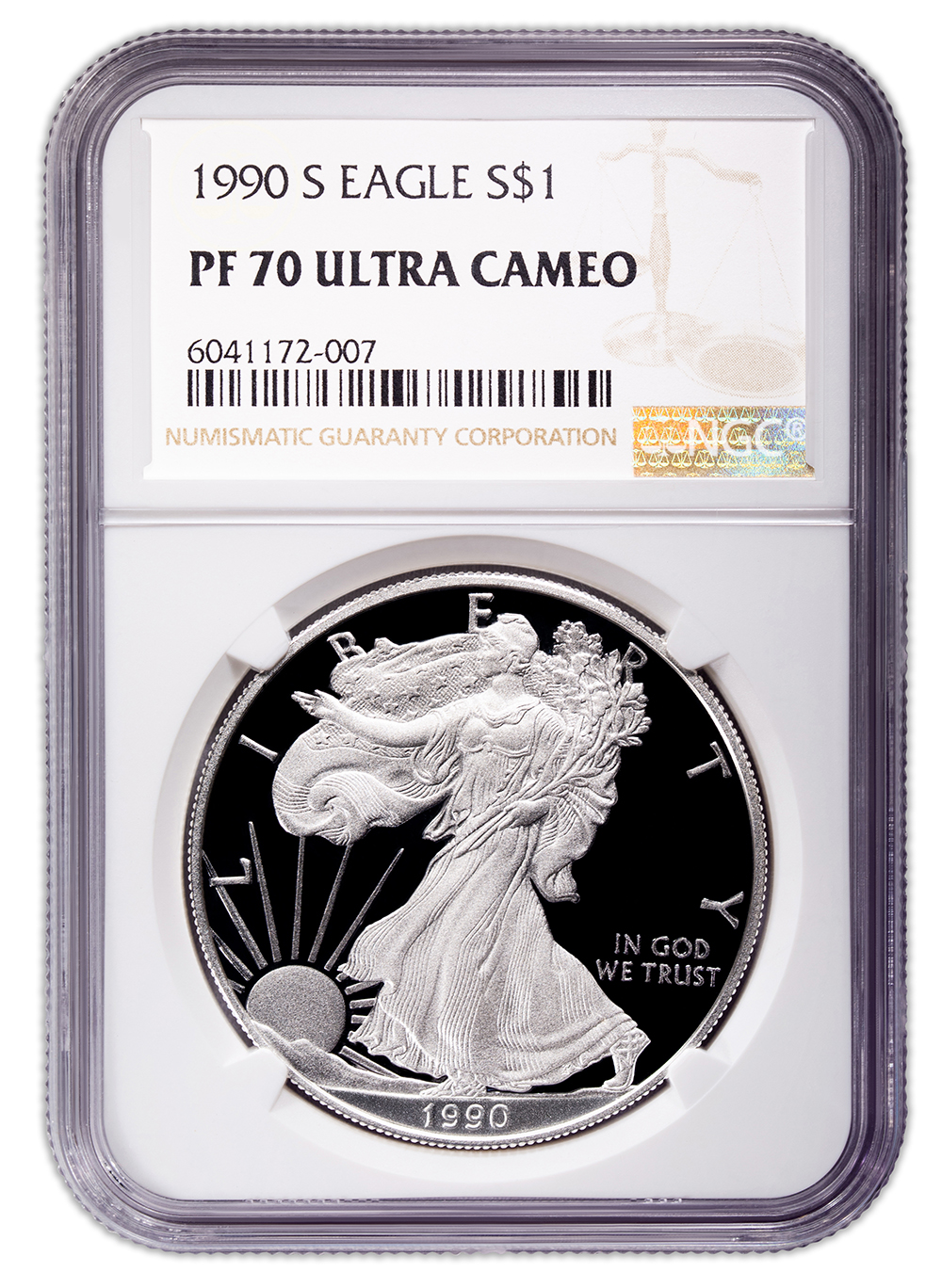 1990-S Proof Silver Eagle NGC PF70