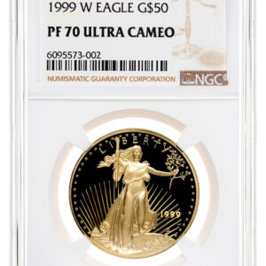 1999-W 1 oz Proof Gold Eagle $50 NGC PF70