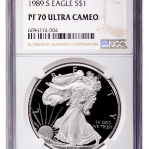 1989-S Proof Silver Eagle NGC PF70