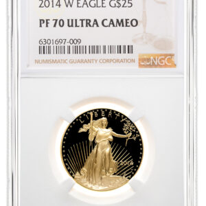 2014-W 1/2 oz Proof Gold Eagle $25 NGC PF70