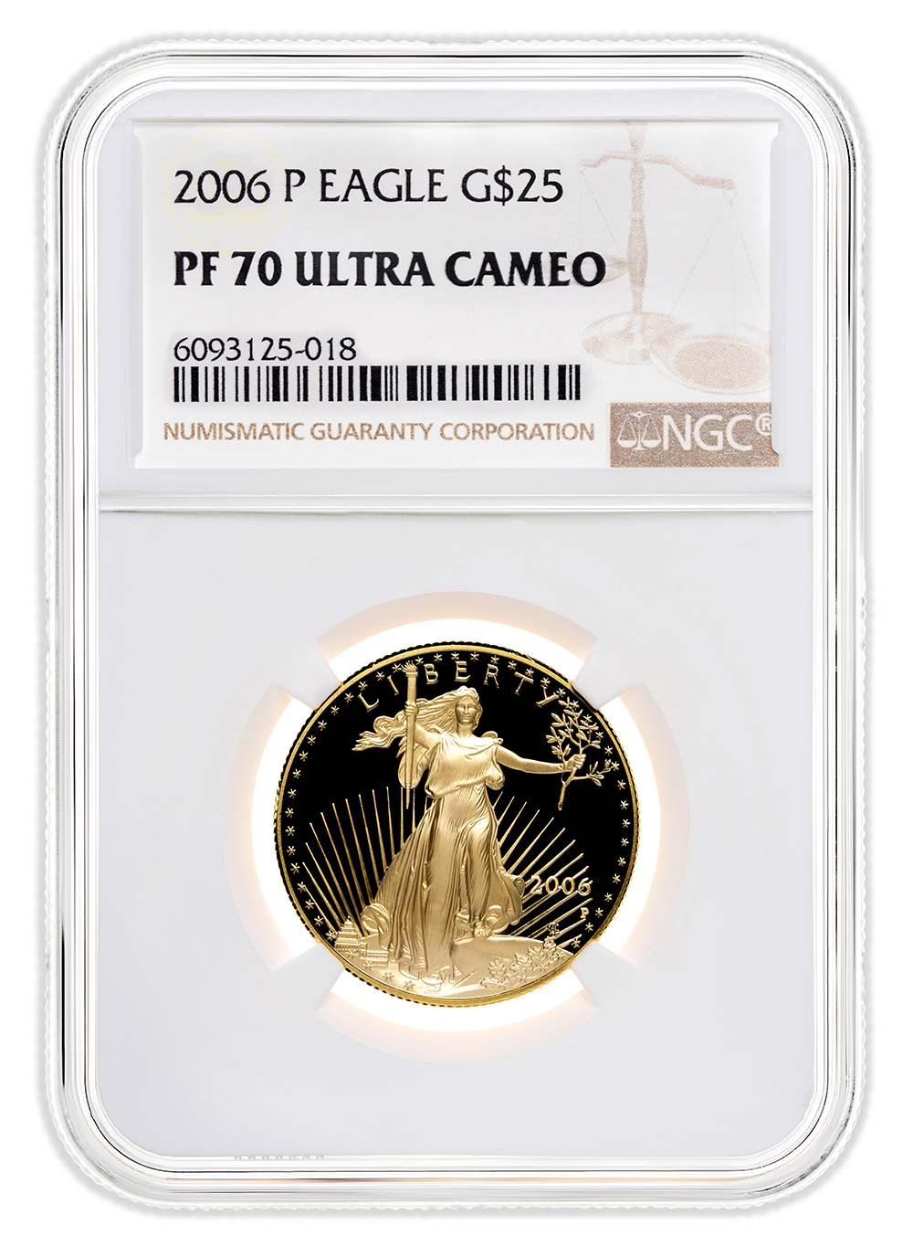 2006-W 1/2 oz Proof Gold Eagle $25 NGC PF70