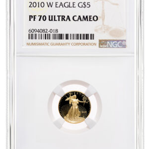 2010-W 1/10 oz Proof Gold Eagle $5 NGC PF70