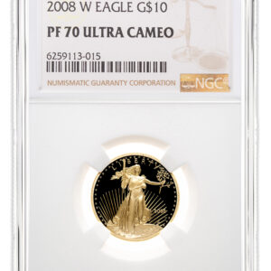 2008-W 1/4 oz Proof Gold Eagle $10 NGC PF70